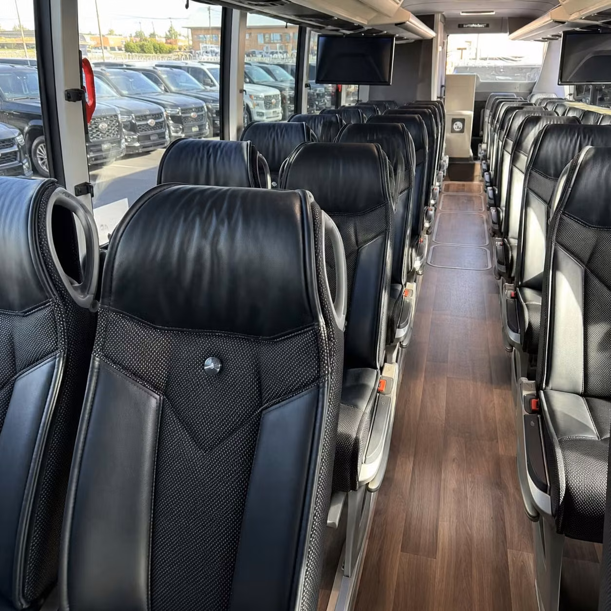 greenville charter bus interior